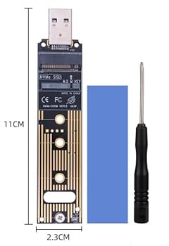 Amazon.co.jp: M.2 変換アダプタ NVME/PCIE 対応 USB3.1 Gen2